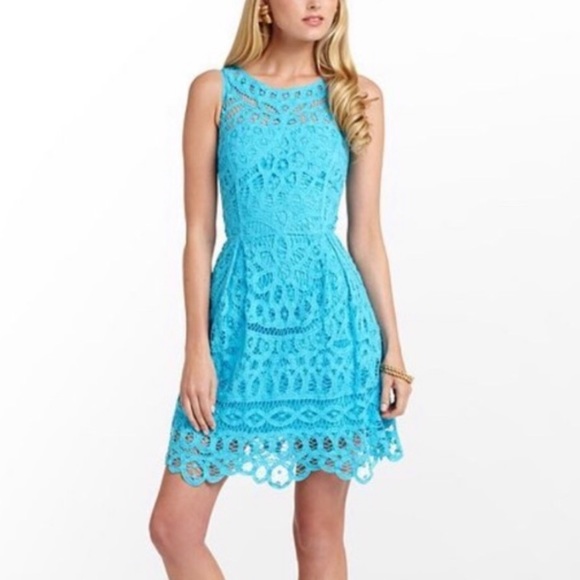 Lilly Pulitzer Dresses & Skirts - Lilly Pulitzer Foley dress with hand sewn lace